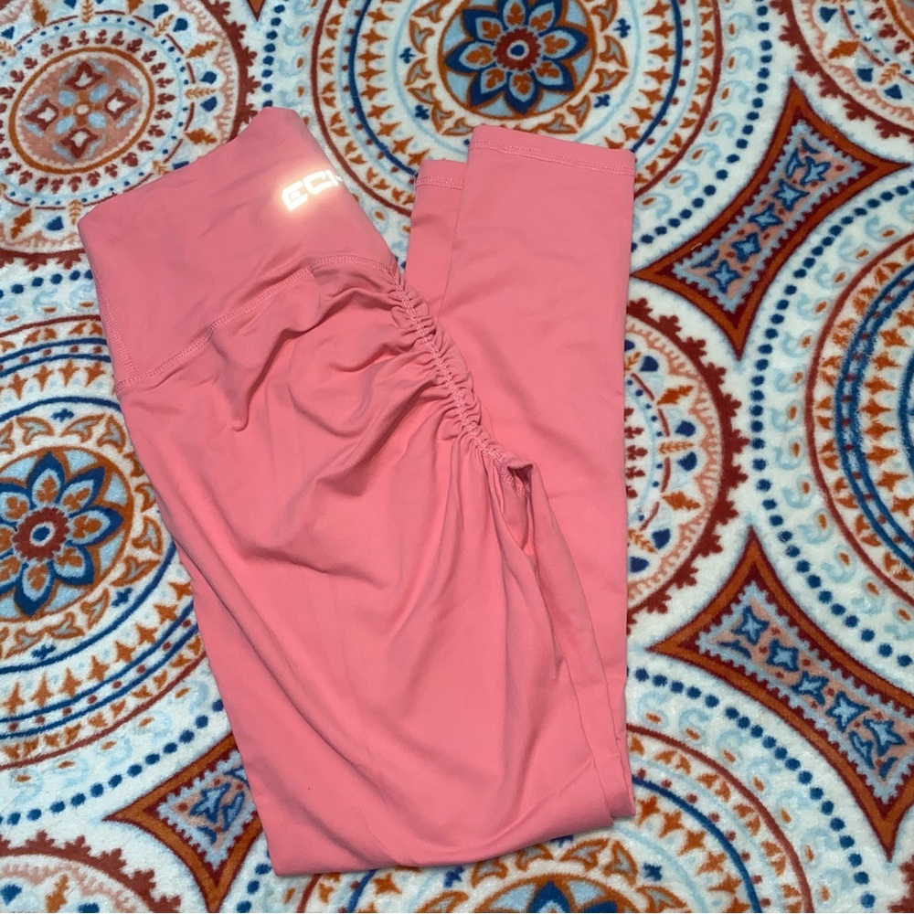 Pink Scrunch Butt Leggings